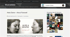 Desktop Screenshot of musicaldaily.fr