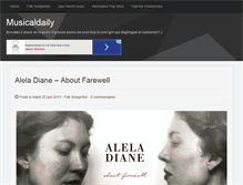 Tablet Screenshot of musicaldaily.fr
